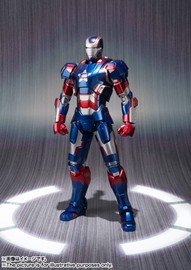 万代 SHF 复仇者联盟 钢铁侠3 爱国者 战争机器 成品可动模型