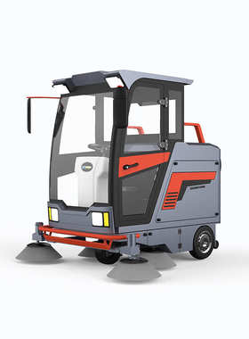 全封闭式JC-2000款扫地机 小区道路环卫清扫车驾驶式全封闭扫地车