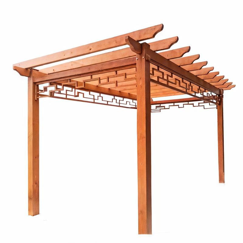 仿木纹葡萄架园林景观花园爬藤架廊架户外庭院铝合金葡萄架花架