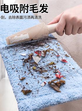 TUF4平板拖把家用干湿两用瓷砖地一拖净托把懒人木地板旋转