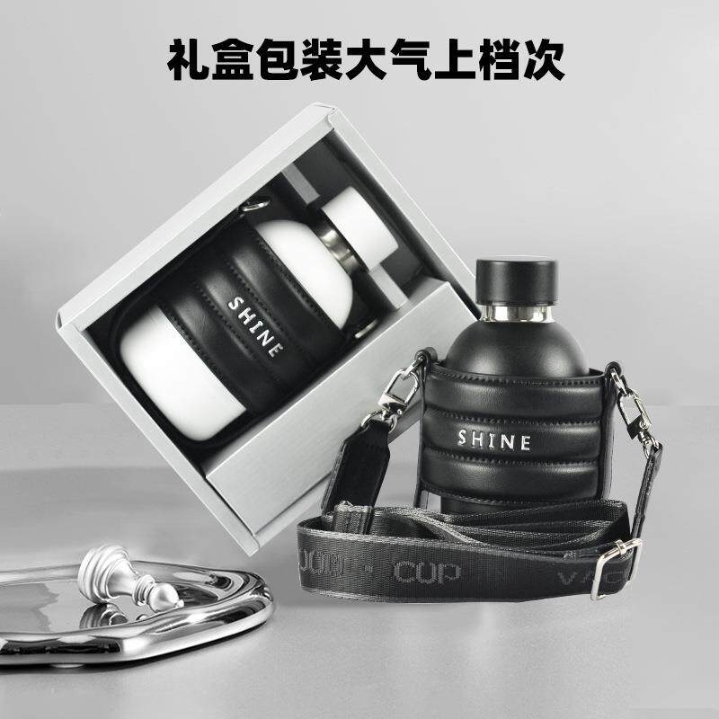 快手爆款小号双层不锈钢焖茶杯户外旅行杯子便携保温杯