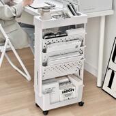 桌边书本收纳阅读书架学生课桌书桌侧边读书看书立架可移动置物架