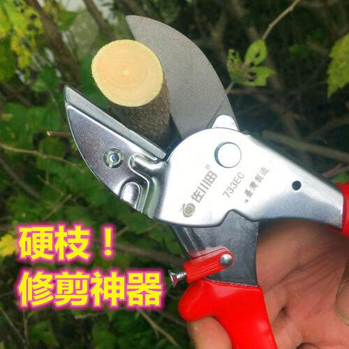 佐川田738进口德国钢砧板式强力修枝剪果树园林省力盆景造型剪枝