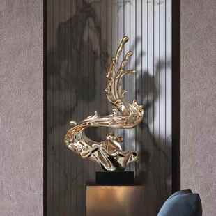 售楼0758处塑摆现代艺术品树脂酒店大厅样板房摆玄关雕办公室件客