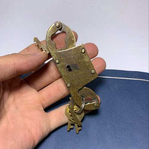 仿古钥匙民国指 黄铜旧锁扣拇指   纯铜带拷 拷把玩做铜批发款