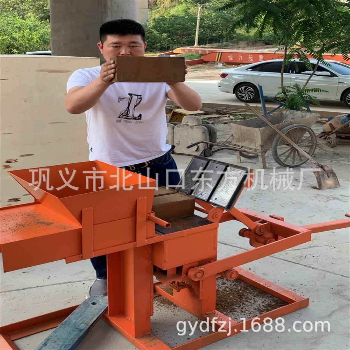 粘土砖机三块实心土砖机 手动乐高泥巴砖机 积木压土砖机模具可换