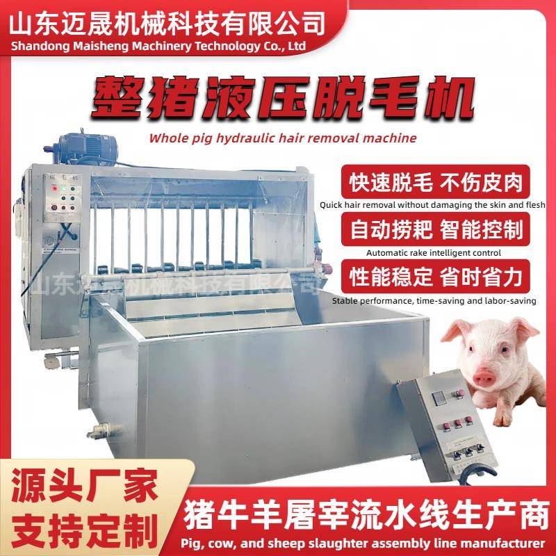 屠宰场杀猪用刨毛机大型整猪脱毛机猪羊刨毛机生猪屠宰脱毛机