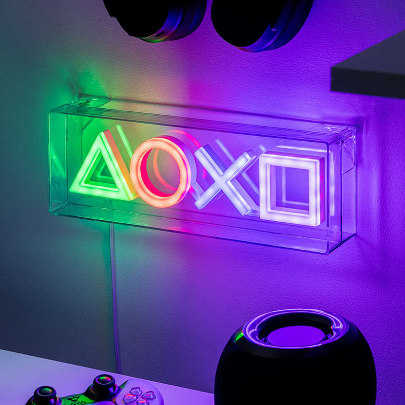 FANTHFUL PlayStation 图标logo小夜灯 装饰挂墙霓虹灯PS游戏周边