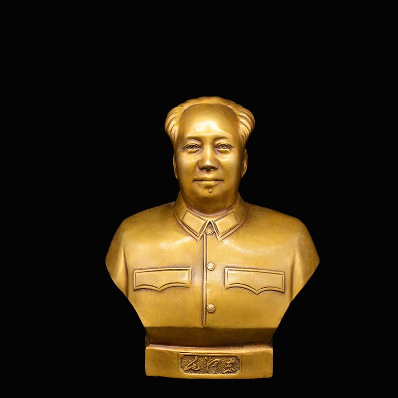 宏达黄铜大号主席铜像家居办公室礼品伟人像摆件