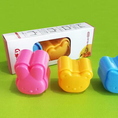 Bear Sushi Rice Mould 3-Piece Set Rabbit Cartoon Children's