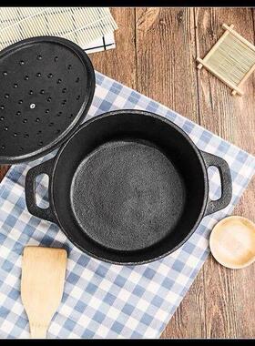 The traditional cast iron pot soup home saucepan thickened s