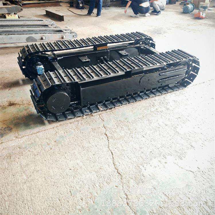 乳化液马达履带底盘 5吨支护设备履带底盘总成 钢制链轨行走底盘