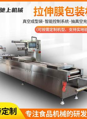 红薯干拉伸膜真空包装机大型辣条包装设备全自动红肠真空封口机