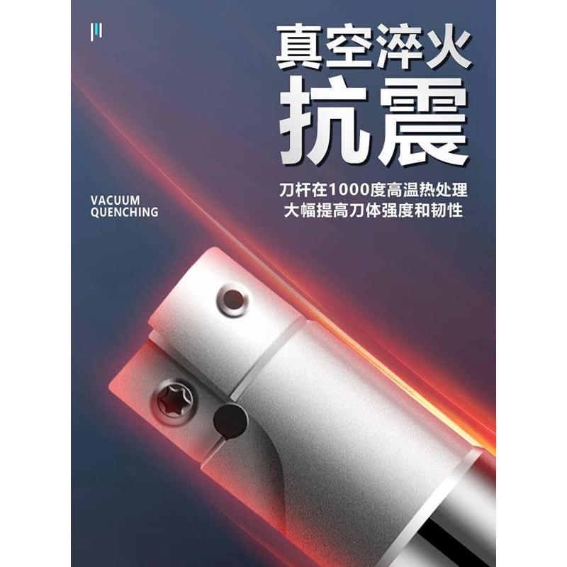 金刀铣床数加r0.8刀控合戴长直震400r1604角杆铣cnc品新杆抗铣巨