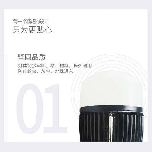 LED室内工矿照明灯泡50W100W工厂房工矿投光灯