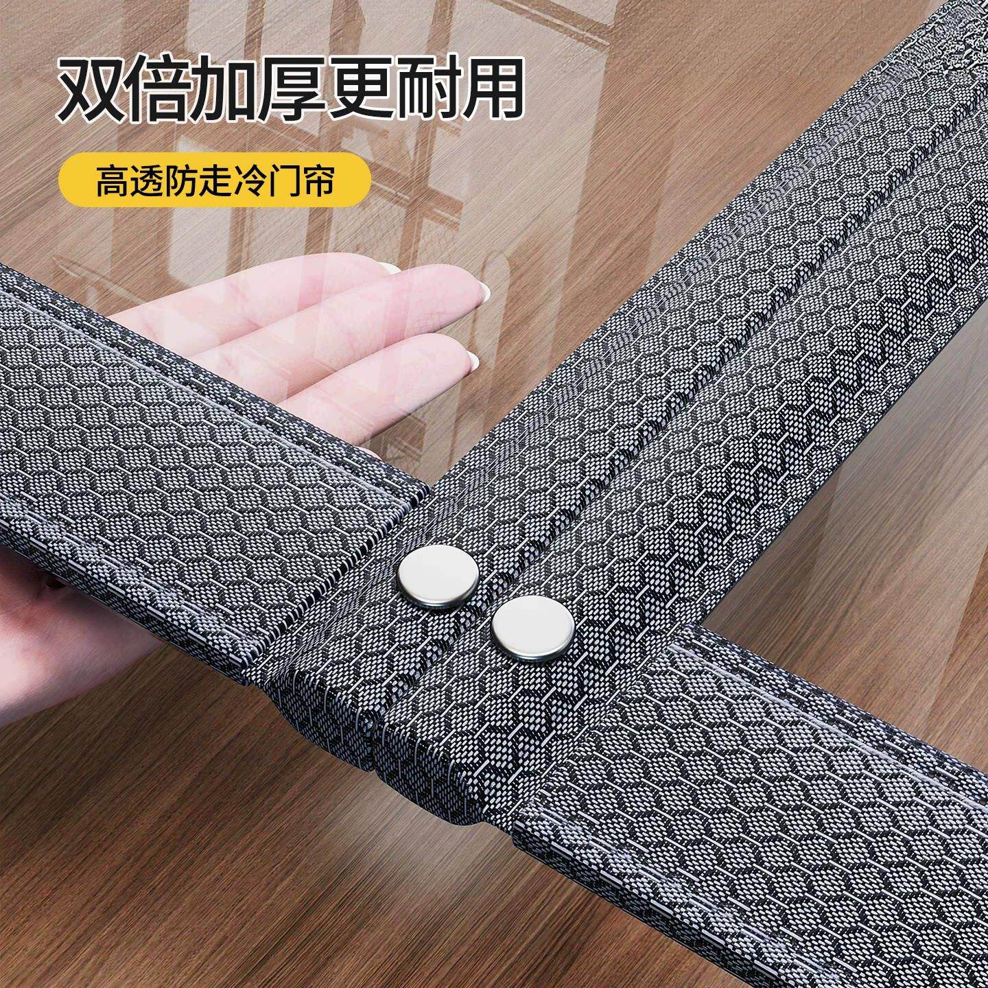 *【特厚布丁皮】2026新款空调门帘家用卧室防走冷气加厚磁吸帘子