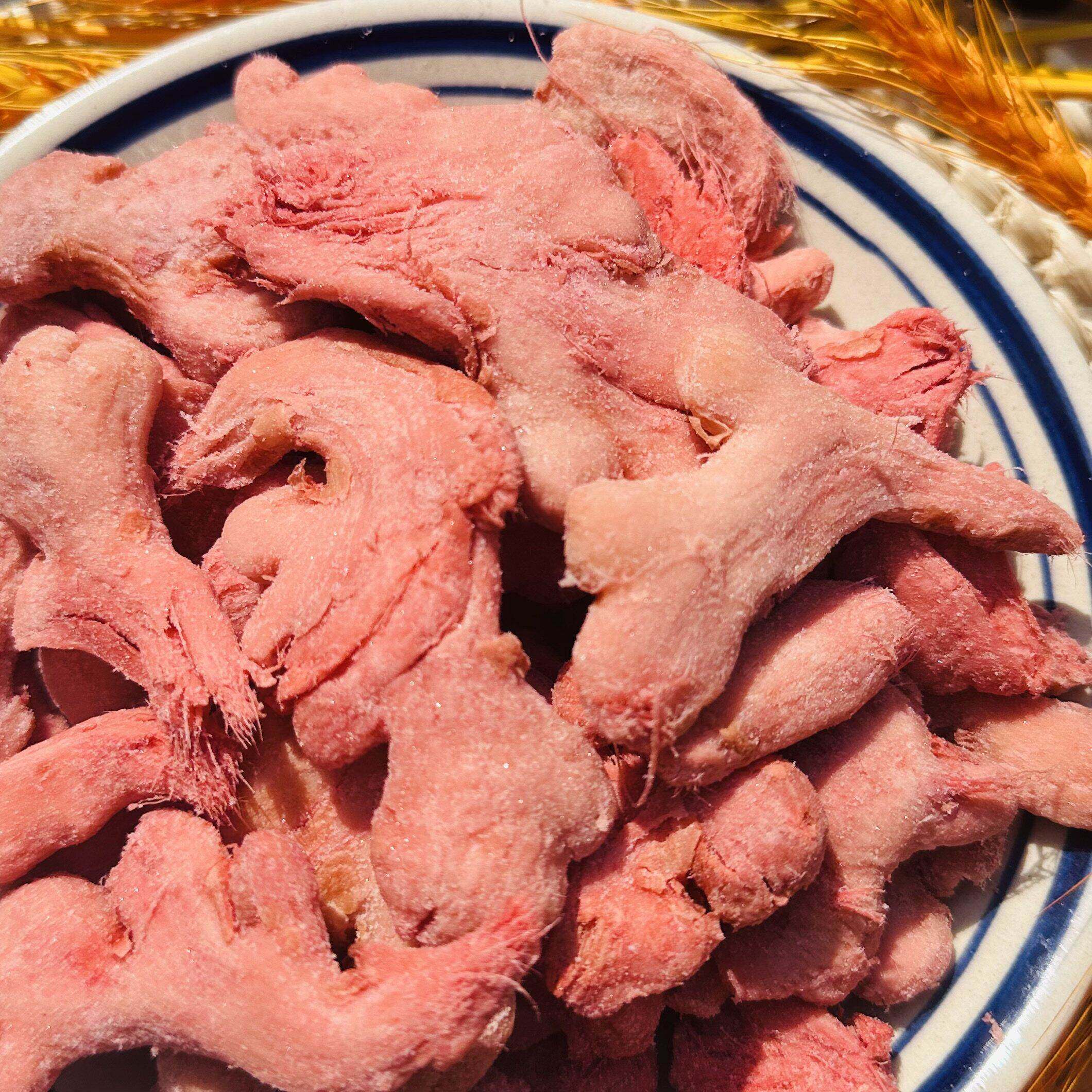老梅干湖南特产红姜坨即食老姜干咸甜味手撕金梅姜盐津干姜坨零食