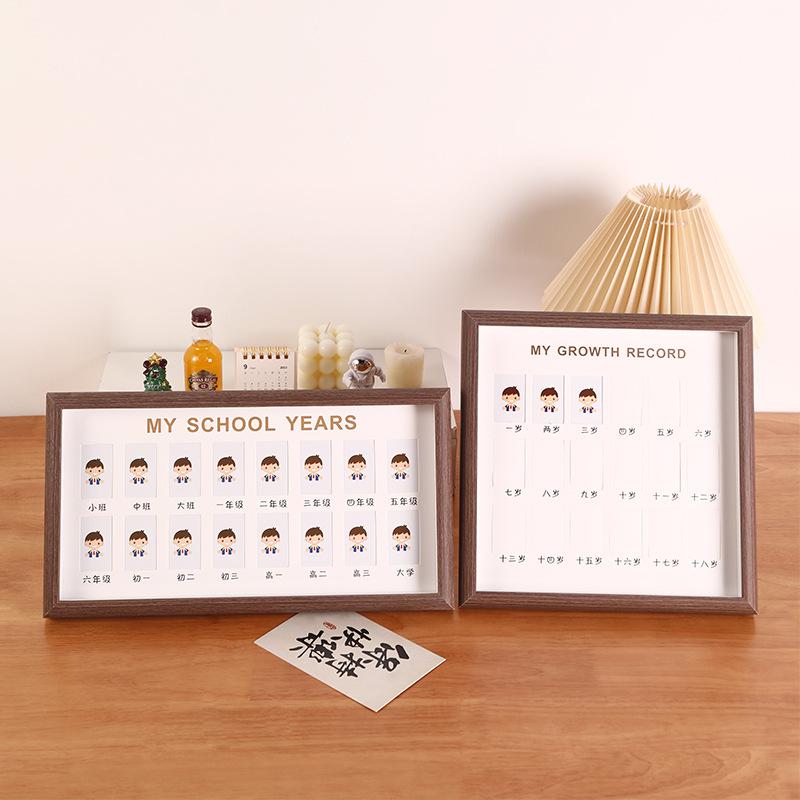 证件照幼儿园校园DIY亲子装饰画