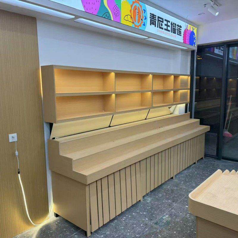 阶梯式水果货架展示架超市果蔬架台阶水果货架多层创意台阶式货架