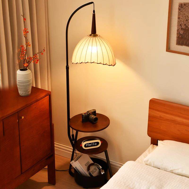 中古台风落地灯客边厅鸿运/光发旁沙茶几氛围灯具卧室床头柜置物