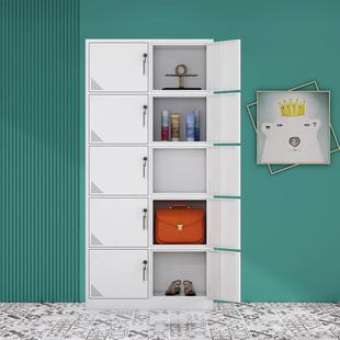 需定制十门员工柜子更衣柜阳台收纳储物柜铁皮衣柜存包柜寄存箱柜