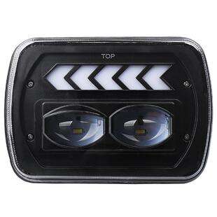 厂家直销牧马人5 带天使眼光圈7寸工作灯LED前大灯 7方灯越野改装