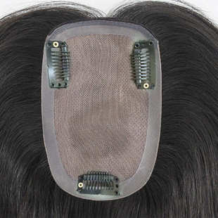 真发假发全手织mono网女士补发块许昌厂家批发轻薄透气头顶假发片