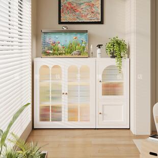 钢制阳台滚筒洗衣机置物柜落地夹缝带柜门收纳柜收纳柜侧边柜子