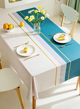 Waterproof Tablecloth Dining Table Cover Cloth Decor Plaid