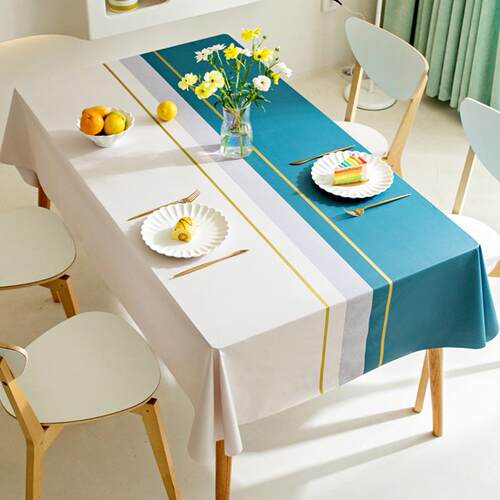 Waterproof Tablecloth Dining Table Cover Cloth Decor Plaid