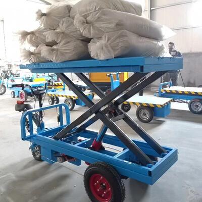 电动平板车工倒地仓储家可骑拉货果园大棚载搬重车运VPG输车