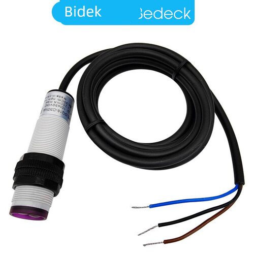 漫反射光电开关感应位置E3F-DS30C4 30C1三线NPN常开闭24v传感器