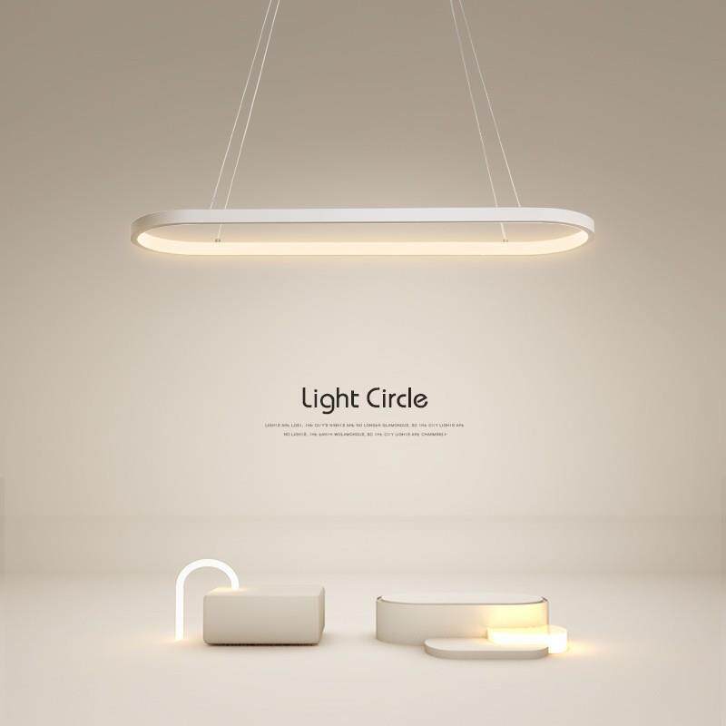 餐厅灯吊灯现代简约led卧室灯创意书房北欧客厅长条饭厅吧台灯具