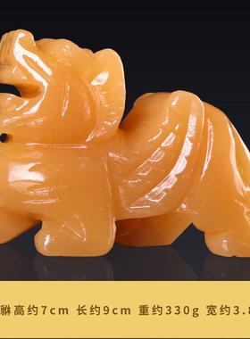正品玄聚宝盆黄玉貔貅摆件对家艺居客厅关装饰工品店铺乔一迁开业