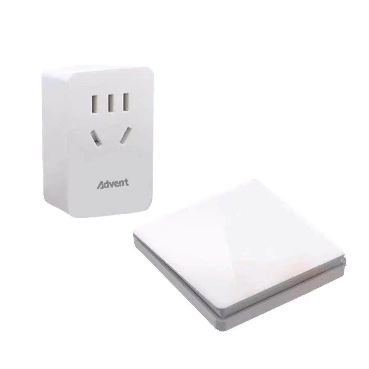 遥控开关垃圾处理器自发电远距离220V免布线电灯水浆免布线安装