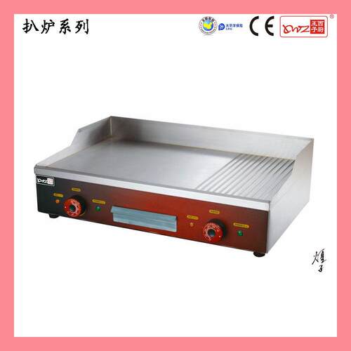 西厨王子EG-822半平半坑电热扒炉商用手抓饼铁板烧煎牛扒鱿鱼烧