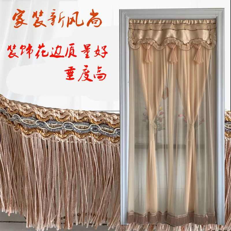 门帘隔断帘秋冬季卧室保暖空调防风客厅卫生间防蚊蕾丝家用免打孔