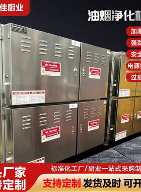商用厨房油烟机排烟净化器餐饮大风量油烟净化机组油烟净化一体机