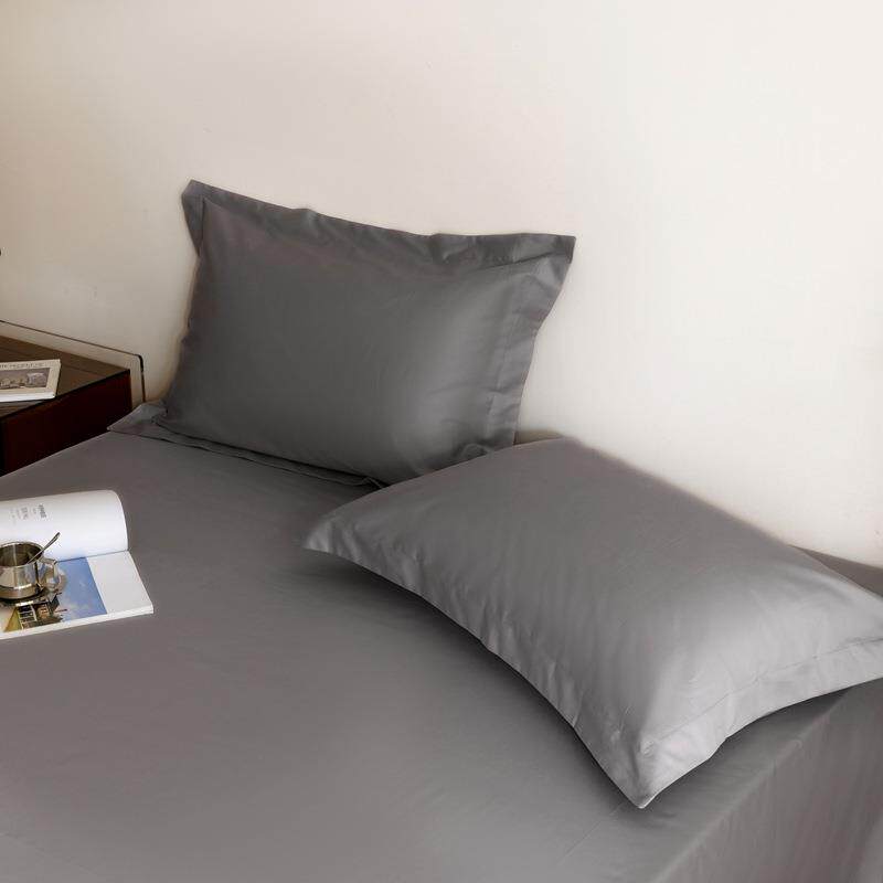 A类100毛支磨纯长绒棉成*人TXM枕套一对棉全棉枕头套4874cm一对透