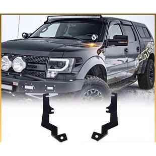 F150猛禽雾灯A柱灯前杠灯改装支架越野配件条灯杠灯雾灯改装