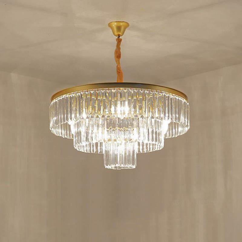 后现代轻奢水晶吊灯 简约大气家用餐厅灯卧室客厅个性创意led吊灯