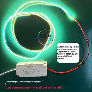 Led灯带智能人体运动开关浴室镜子雷达传感器电源12V衣柜鞋柜储物