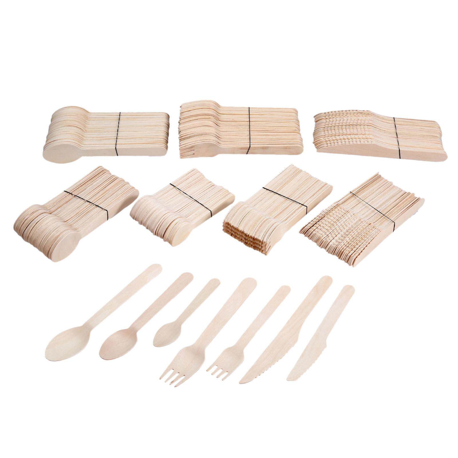 一次性木制餐具，叉子/勺子/刀具