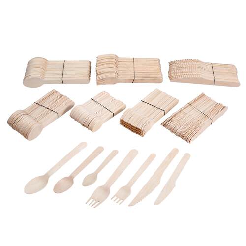 一次性木制餐具，叉子/勺子/刀具