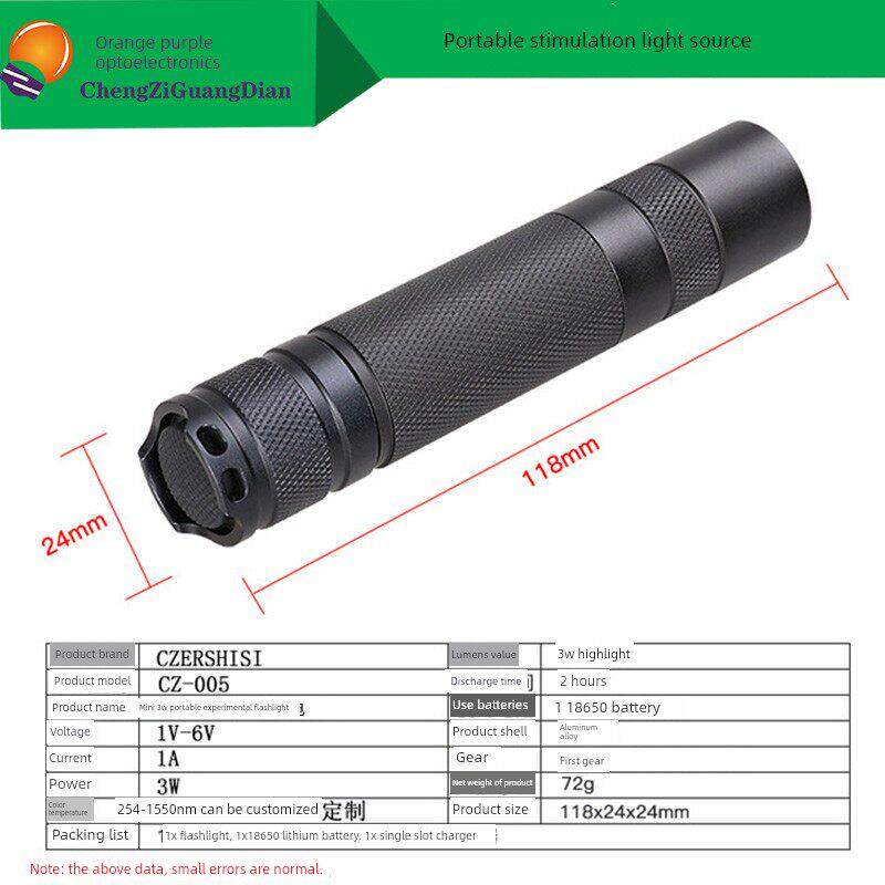 led大功率785 808NM 980 1064 850 940红外手电荧光激发光实验20W - 实物图