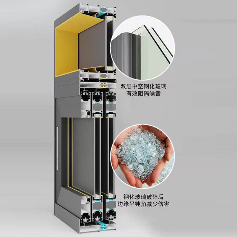 厂家重型铝合金折叠推拉门别墅客厅大门可移动玻璃推拉折叠门