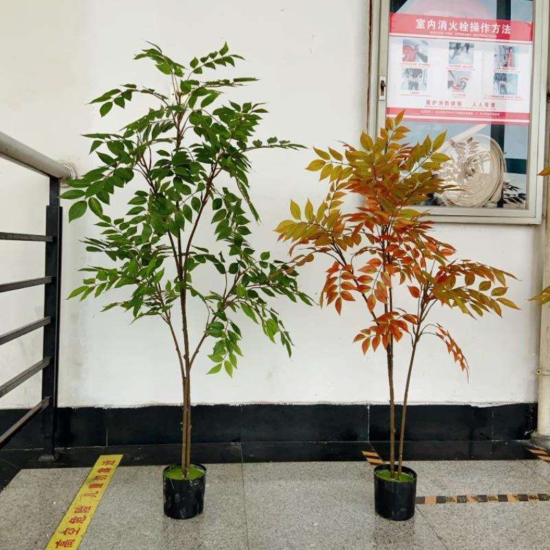 仿真绿植高端落地仿生漆木椿树室内客厅家居装饰盆栽植物摆件造景