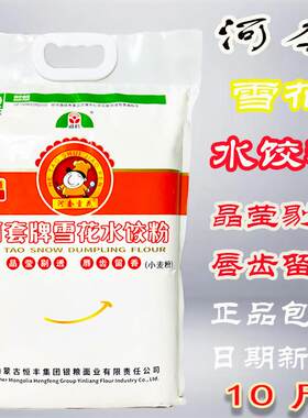 河套牌雪花水饺粉5kg饺子包子馄饨家用饺子粉不破皮不浑汤10斤装