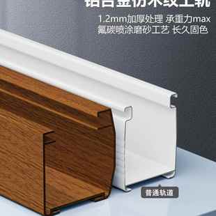 铝合金仿电叶木纹百窗帘20F99J9TJ825新款 光遮阳免打孔 厨房卷拉式