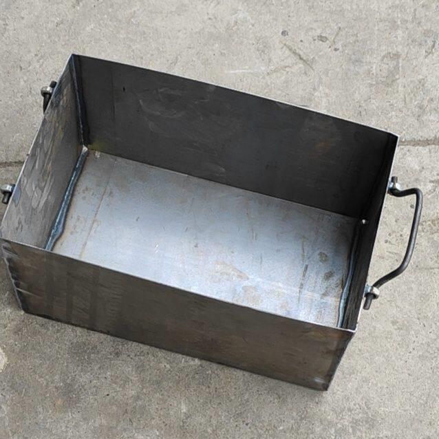 无盖铁皮箱工具箱铁槽铁盒周转箱铁皮箱长方形